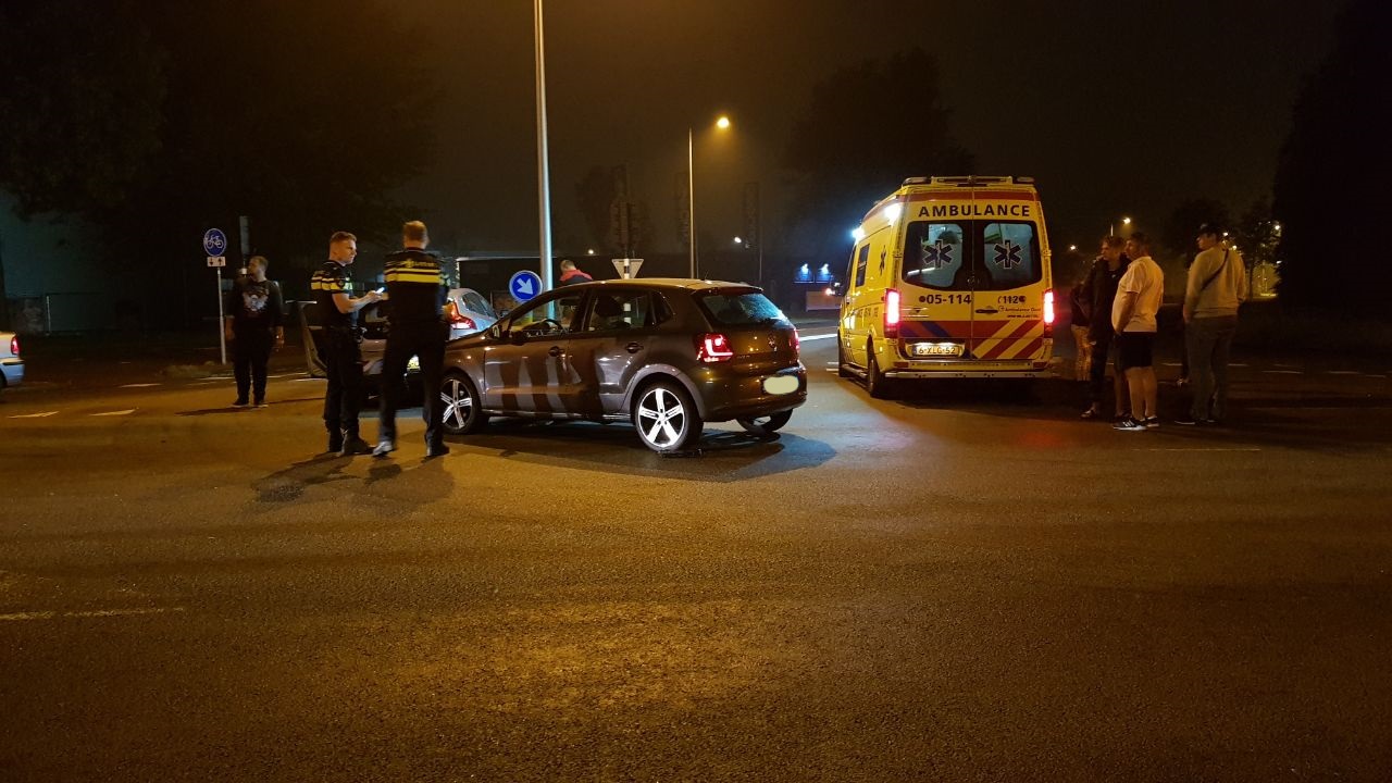 Automobilist gewond bij aanrijding in Enschede.